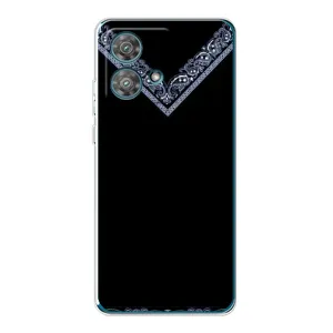 Силиконовый Чехол на Motorola Edge 40 Neo (Воротник вышиванки)