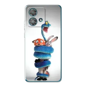 Силиконовый чехол с принтом Зоотрополіс для Motorola Edge 40 Neo (Змея Зоо)