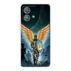Патриотический Чехол для Motorola Edge 40 Neo (ЗСУ з крильями)