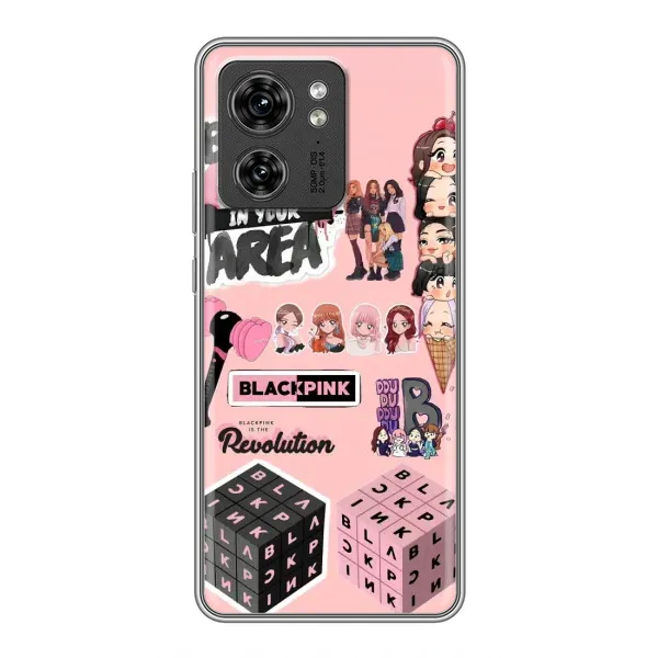 Чехол с рисунком «BLACK PINK коллаж» для Motorola Edge 40 Pro Чехол с рисунком «BLACK PINK коллаж» для Motorola Edge 40 Pro