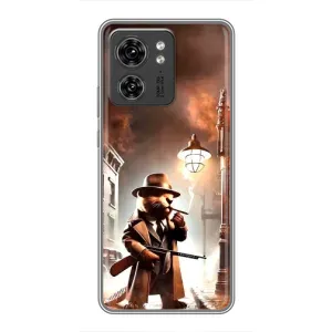Чехол с мемами тралалело тралала для Motorola Edge 40 Pro (Бобрито бандито)