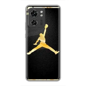 Силиконовый Чехол Nike Air Jordan на Моторола Мото едж 40 про (Джордан 23)