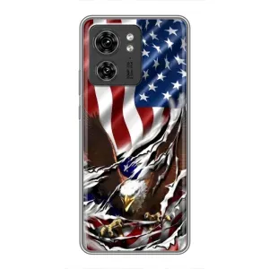 Чехол Флаг USA для Motorola Edge 40 Pro (Флаг USA)