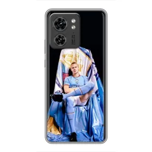 Чехлы с принтом для Motorola Edge 40 Pro Футболист (футболист Холанн)