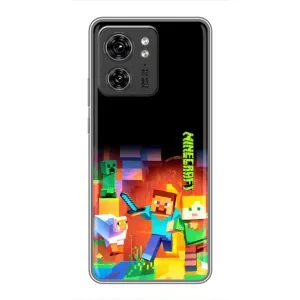 Чохли для Motorola Edge 40 Pro (Персонажі МайнКрафт) (Герой Майнкрафт)