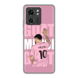 Чехлы Лео Месси в Майами на Motorola Edge 40 Pro (GOAT MESSI)