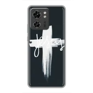 Чехлы для Моторола Мото едж 40 про (Крест Иисуса)