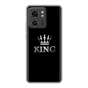 Чохол (Корона на чорному фоні) для Моторола Мото едж 40 про (KING)