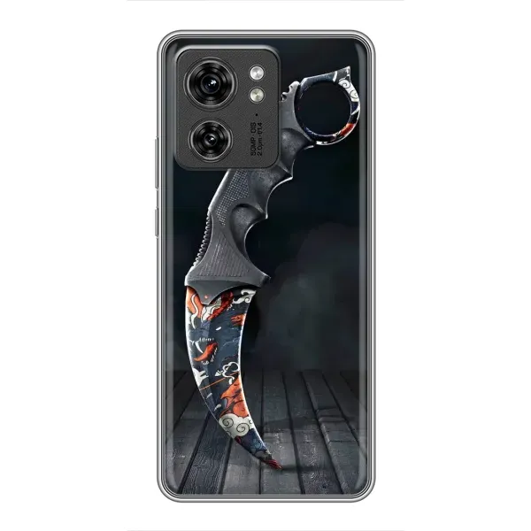 Чехол с рисунком «Кинжал КС ГО» для Motorola Edge 40 Pro Чехол с рисунком «Кинжал КС ГО» для Motorola Edge 40 Pro