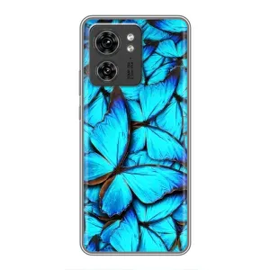 Силиконовый бампер с картинкой животных для Motorola Edge 40 Pro (Крылья бабочек)
