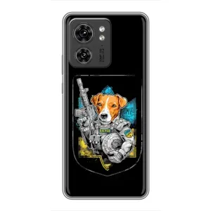 Чехол с принтом для Motorola Edge 40 Pro (Патрон Воин)