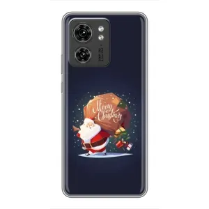 Чехол Санта Клаус для Motorola Edge 40 Pro (Подарки от Санты)
