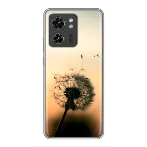 Силиконовый Чехол с одуванчиками на Motorola Edge 40 Pro (Роздумаханый одуванчик)