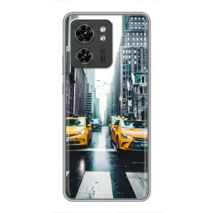 Силиконовый бампер (Работники) на Motorola Edge 40 Pro (Такси)