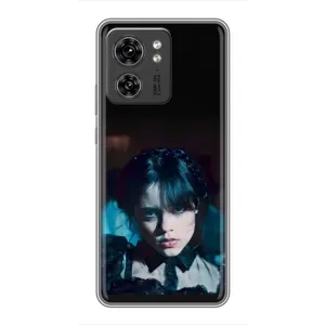 Чехлы с принтом Уэнсдей на Motorola Edge 40 Pro (Танец Уэнсдей)