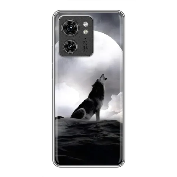 Чехол с рисунком «Волк и луна» для Motorola Edge 40 Pro Чехол с рисунком «Волк и луна» для Motorola Edge 40 Pro