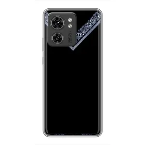 Силиконовый Чехол на Motorola Edge 40 Pro (Воротник вышиванки)