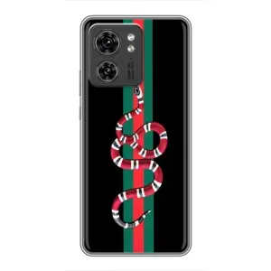 Чехлы Бренд GUCCI для Motorola Edge 40 Pro (Змей Гуччи)