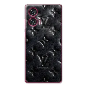 Текстурный Чехол Louis Vuitton для (Черный ЛВ)