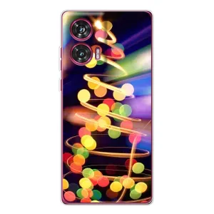 Чехол Новогодняя Елка на Motorola Edge 50 Fusion (Гирлянды)