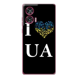 Силиконовый Чехол на Motorola Edge 50 Fusion (Я-Украина) (I Love UA)