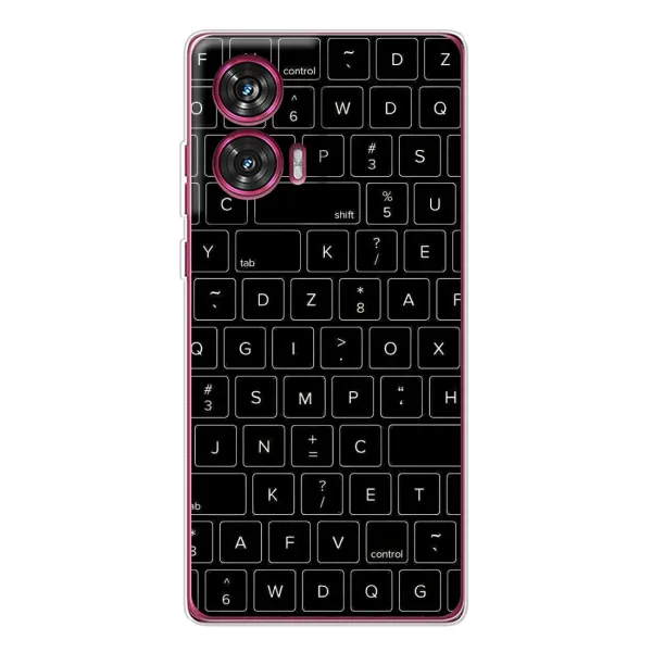 Чехол с рисунком «Клавиатура» для Motorola Edge 50 Fusion Чехол с рисунком «Клавиатура» для Motorola Edge 50 Fusion