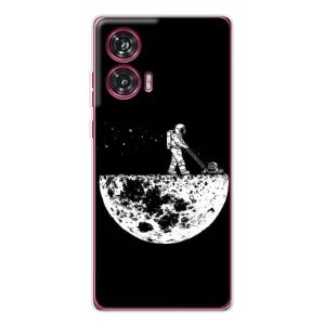 Силиконовый Чехол с принтом "Космонавты" на Motorola Edge 50 Fusion (Космонавт)