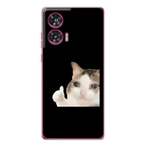 Бампер с принтом Мемы для Motorola Edge 50 Fusion (Кот в слезах)