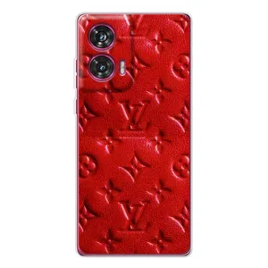 Текстурный Чехол Louis Vuitton для (Красный ЛВ)