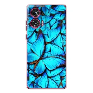 Силиконовый бампер с картинкой животных для Motorola Edge 50 Fusion (Крылья бабочек)