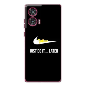 Силиконовый Чехол на Motorola Edge 50 Fusion с картинкой Nike (Later)