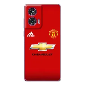 Силиконовые Чехлы принт Футбол на Motorola Edge 50 Fusion (Man United)