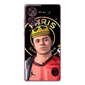 Чехол (TPU) с Футболистом на Motorola Edge 50 Fusion (Mbappe King)