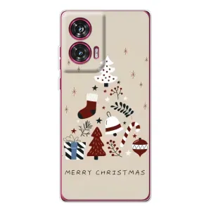 Чехол Санта Клаус для Motorola Edge 50 Fusion (Merry Christmas)