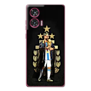 Чехлы Лео Месси Аргентина для Motorola Edge 50 Fusion (Месси король)