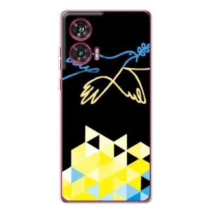 Чехол на Motorola Edge 50 Fusion Украинский дизайн (Мир для Украины)
