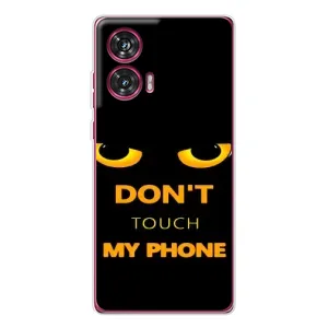 Чехол с Прикольным принтом на Motorola Edge 50 Fusion (Не трогай мой телефон)