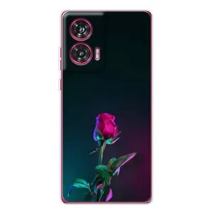 Чехлы с принтом Розочки для Motorola Edge 50 Fusion (Ночная роза)