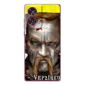 Чехол с картинкой (Патриотический КОЗАК) на Motorola Edge 50 Fusion (Одноглазый Козак)
