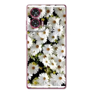 Чехол с ромашками на Motorola Edge 50 Fusion (Рамка в ромашках)