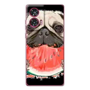 Чехол (ТПУ) Милые собачки для Motorola Edge 50 Fusion (Смешной Мопс)