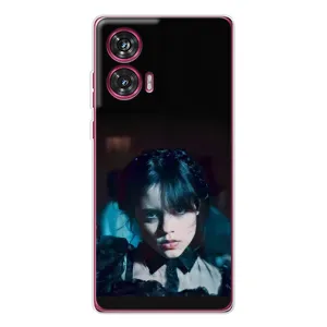 Чехлы с принтом Уэнсдей на Motorola Edge 50 Fusion (Танец Уэнсдей)