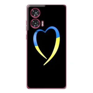 Силиконовый Чехол на Motorola Edge 50 Fusion (Я-Украина) (Украинское сердце)