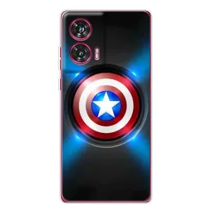 Чохол с Щітом Капітана Америки на Motorola Edge 50 Fusion (Яскраий Щит Капітана)