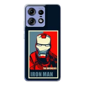Чехол Супергерой Железный человек на Motorola Edge 50 Pro (Art Iron man)