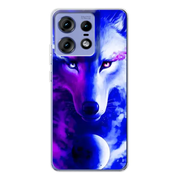 Чехол с рисунком «Арт-Волк» для Motorola Edge 50 Pro