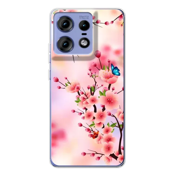 Чехол с рисунком «Бабочки на сакуре» для Motorola Edge 50 Pro Чехол с рисунком «Бабочки на сакуре» для Motorola Edge 50 Pro