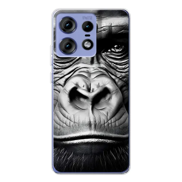 Чехол с рисунком «Черная обезьяна» для Motorola Edge 50 Pro Чехол с рисунком «Черная обезьяна» для Motorola Edge 50 Pro