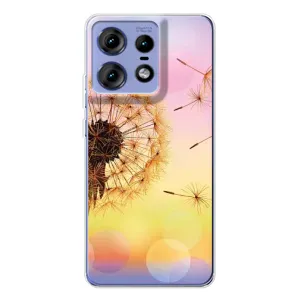 Силиконовый Чехол с одуванчиками на Motorola Edge 50 Pro (Цветок-одуванчик)