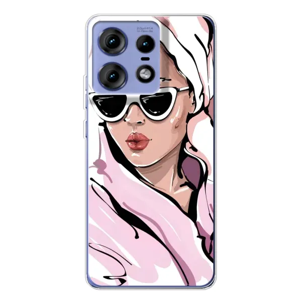 Чехол с рисунком «Девушка в халате» для Motorola Edge 50 Pro Чехол с рисунком «Девушка в халате» для Motorola Edge 50 Pro